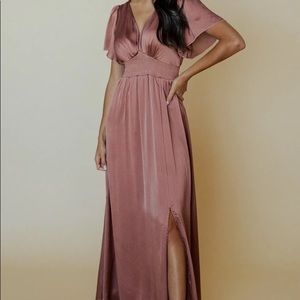 Baltic Born Prague satin maxi dress